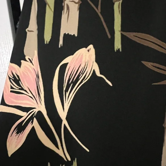 BCBGMaxazria Bamboo Floral Print Asymetrical Dress - Picture 5 of 5